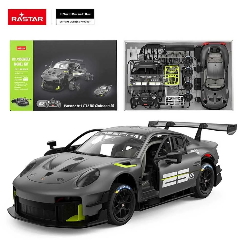 RASTAR 1:18 surenkamas ir R/C valdomas automodelis Porsche 911 GT2 RS Clubsport, 99600