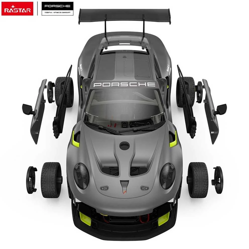 RASTAR 1:18 surenkamas ir R/C valdomas automodelis Porsche 911 GT2 RS Clubsport, 99600