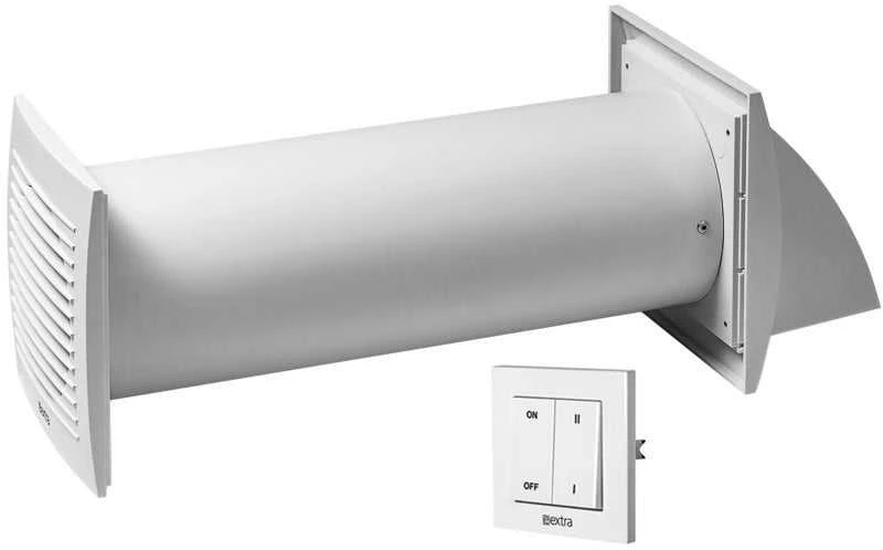 Ventiliatorius Sieninis rekuperatorius su jungikliu EUROPLAST E-EXTRA DN100
