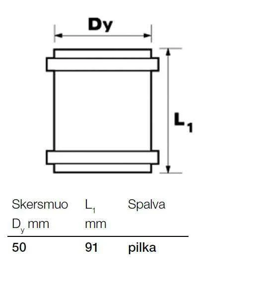 Remonta uzmavas iekštelpu kanalizācijai Wavin Optima, 50 mm