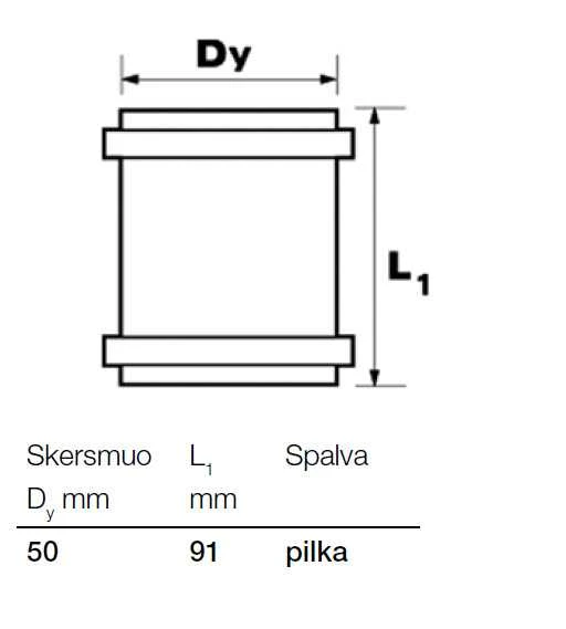 Remonta uzmavas iekštelpu kanalizācijai Wavin Optima, 50 mm