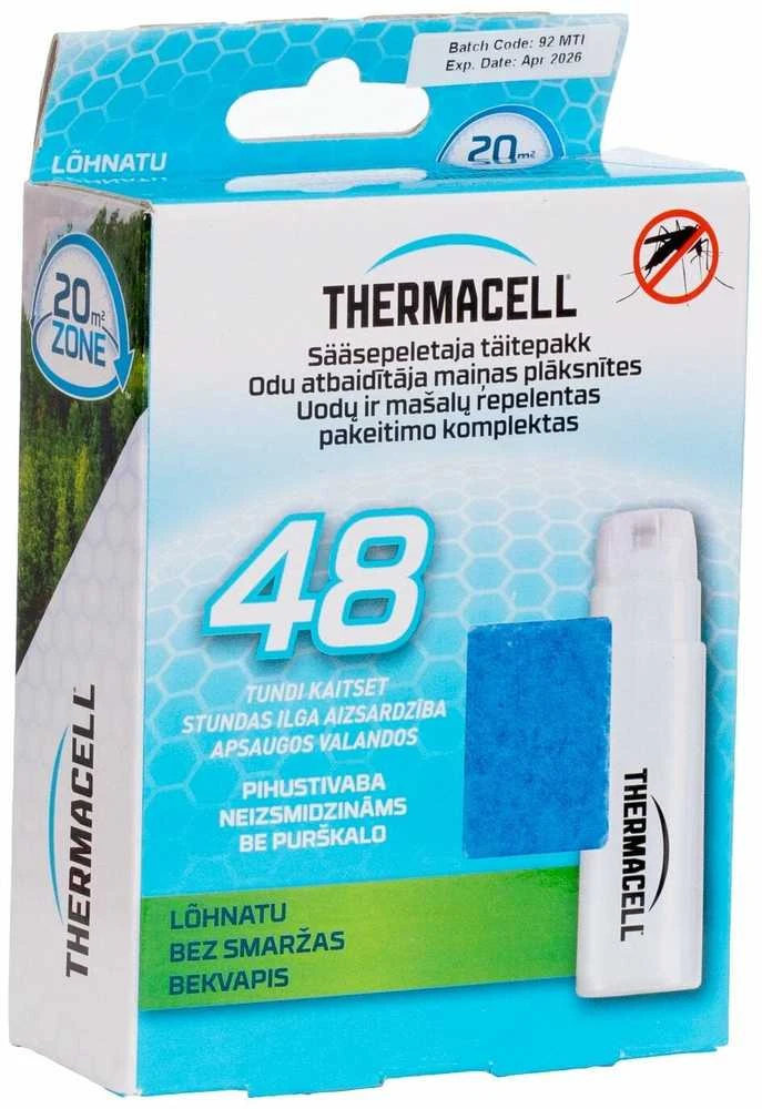 Thermacell Uodų repelento papildymas, apsauga iki 48 valandų