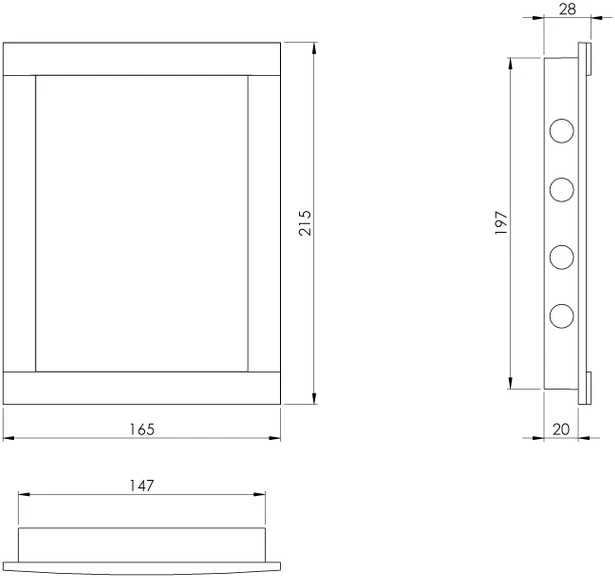 Revizinės durelės EUROPLAST PL1520, 15 x 20 cm