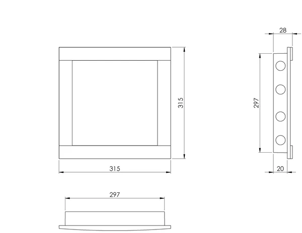 Revizijos liukas Europlast PL3030, 297 mm x 297 mm