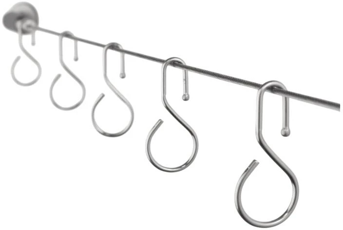 Shower curtain hanging kit Ridder 3 m.
