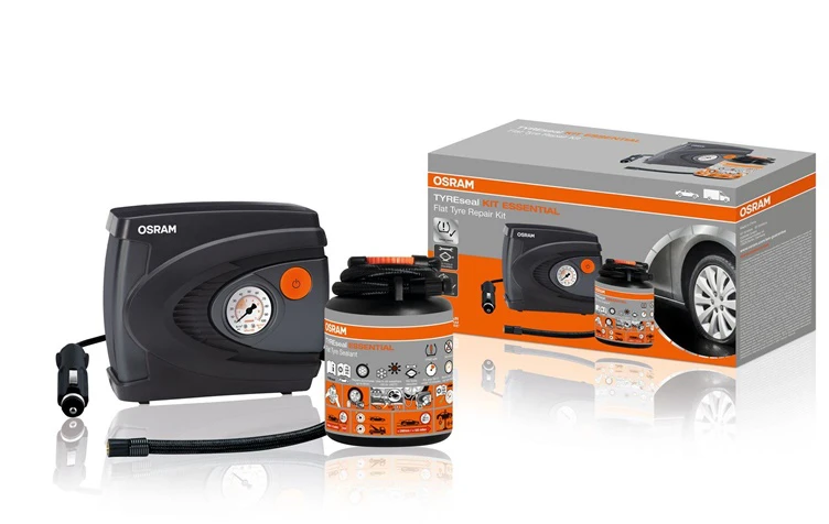 OSRAM TYREseal Kit Essential, skaitmeninis oro kompresorius