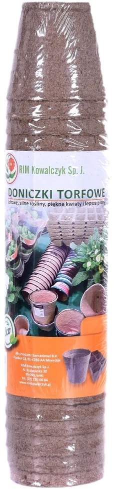 Rim Kowalczyk Durpių vazonėliai 5,5cm x 5cm, 22vnt.