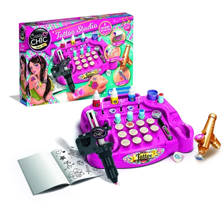 Crazy_Chic Rinkinys tatuiruotėms Clementoni Crazy Chic 18260, vaikams