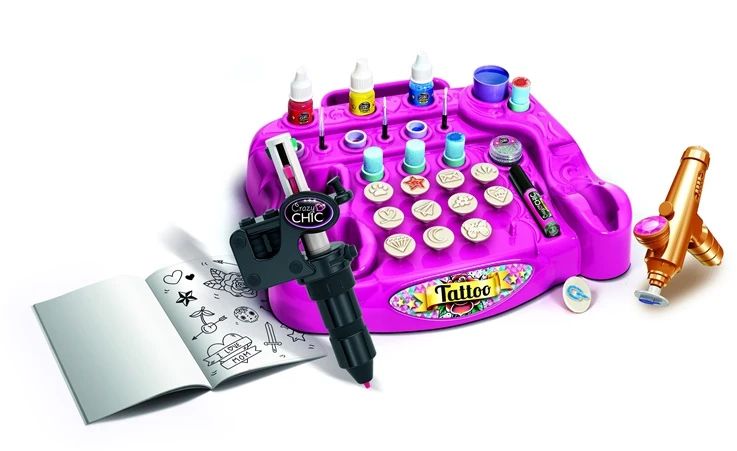 Crazy_Chic Rinkinys tatuiruotėms Clementoni Crazy Chic 18260, vaikams