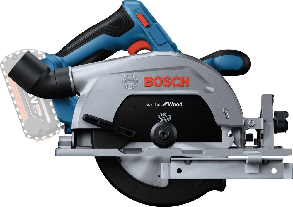 Akumuliatorinis diskinis pjūklas Bosch GKS 18V-57-2, be akumuliatoriaus ir kroviklio, 18V, 5.000 min.-1