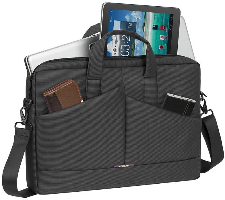 RIVACASE 8731 Diagonal Plus Nešiojamas kompiuteris Bag 15.6" / 6 Pilkas