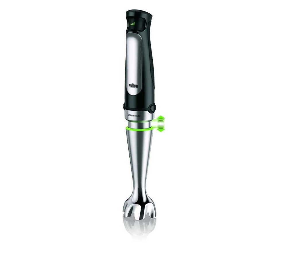 Rokas blenderis Braun MQ 7087, melna/nerūsējošā tērauda