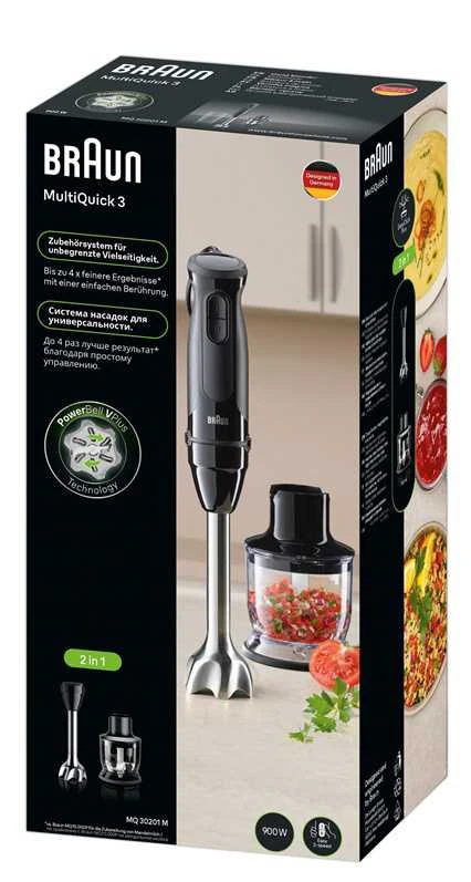 Rokas blenderis Braun MQ30201M MULTIQUICK 3, melna