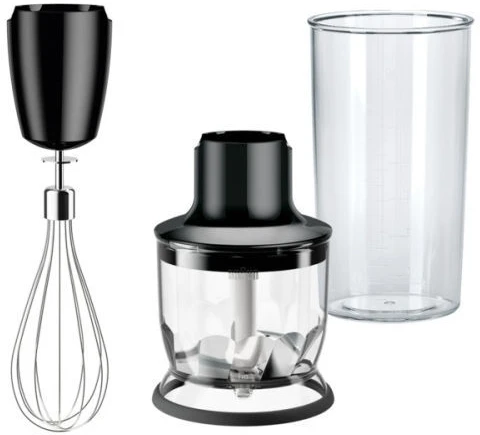 Braun MQ 7025X 0,6 L Panardinamas maišytuvas Juoda, Nerūdijančiojo plieno 1000 W