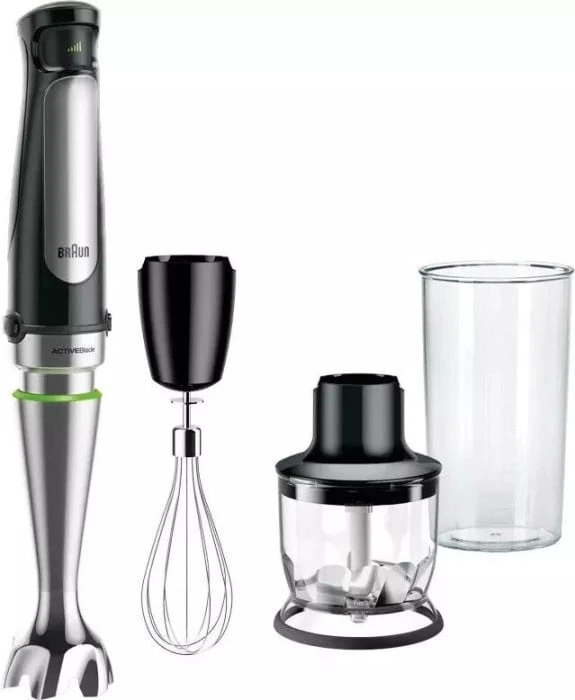 Braun MQ 7025X 0,6 L Panardinamas maišytuvas Juoda, Nerūdijančiojo plieno 1000 W