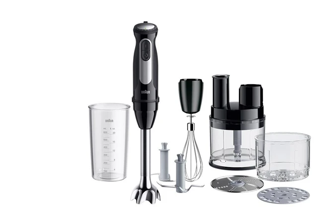Rokas blenderis Braun MultiQuick 5 Pro MQ55755M. melna krās.