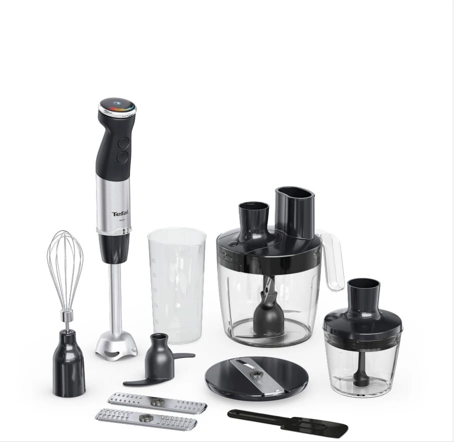Rokas blenderis Tefal HB67G830, melna/nerūsējošā tērauda