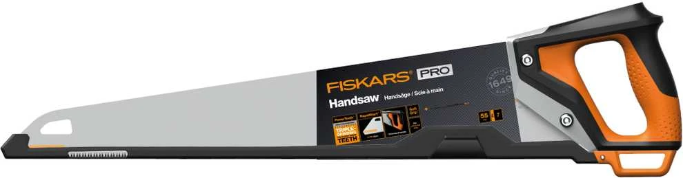 Fiskars Pro Power Tooth grubaus pjovimo rankinis pjūklas (55 cm, 7 TPI) 1062916