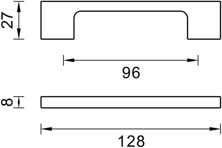 Rankenėlė DOMOLETTI 149 / 96, chromo, 1 vnt.