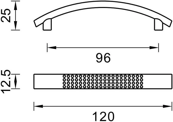 Rankenėlė DOMOLETTI 2050M / 96, bronzos, 1 vnt.