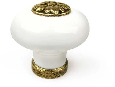 Rankenėlė DOMOLETTI 825.32, antik. žalvario / balta, 1 vnt.