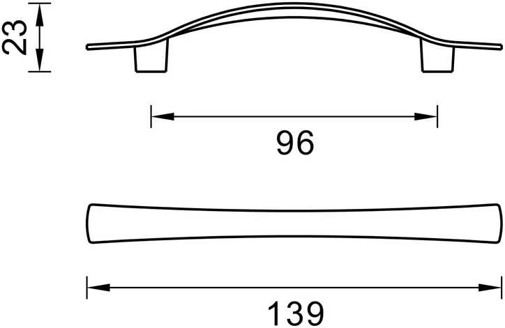 Domoletti FURNITURE HANDLE UN06/96 MAT NI
