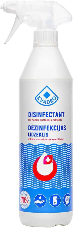 KVADRO Rankų ir paviršių dezinfekavimo priemonė, 700 ml