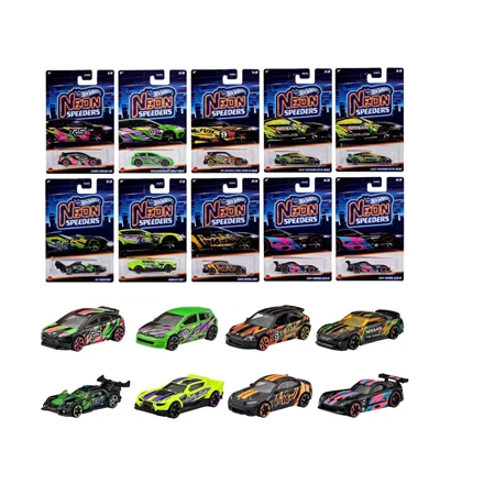 Mattel HOT WHEELS neoniniai lenktyniniai automodeliukai (HLH72)