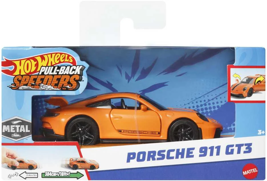 Mattel HOT WHEELS automodeliukas – Pull-Back Speeders (HPR70)