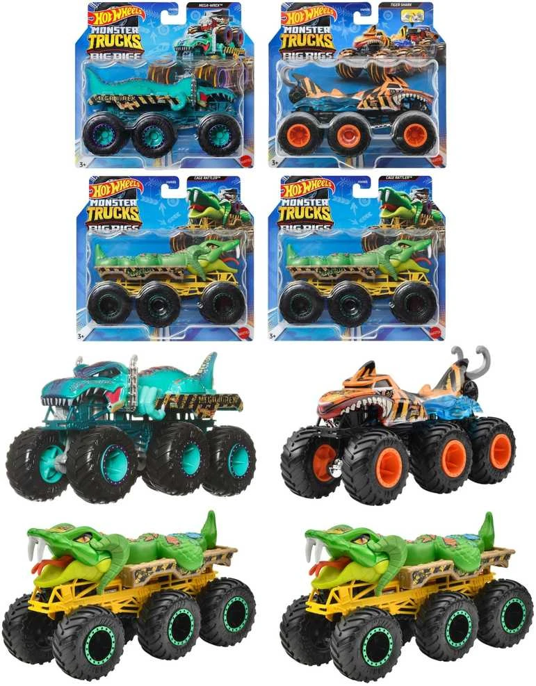 Mattel HOT WHEELS MONSTER TRUCKS 1:64 mastelio džipai (HWN86)