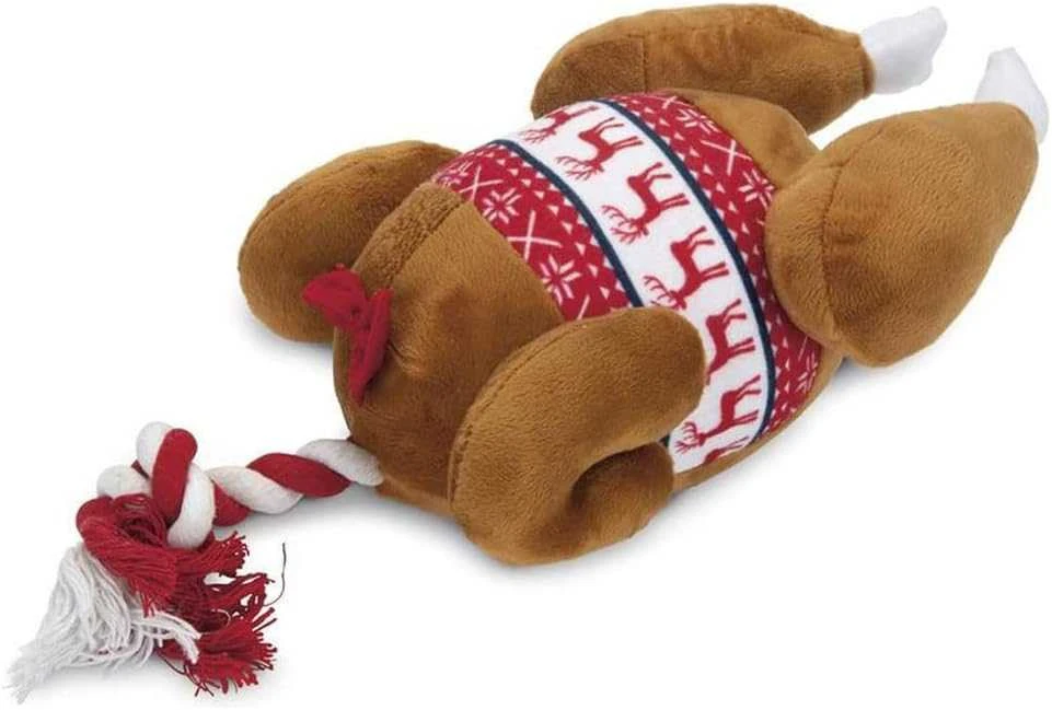 Unizoo Beeztees Žaislas šunims su kalakutiena ir virve 30 cm