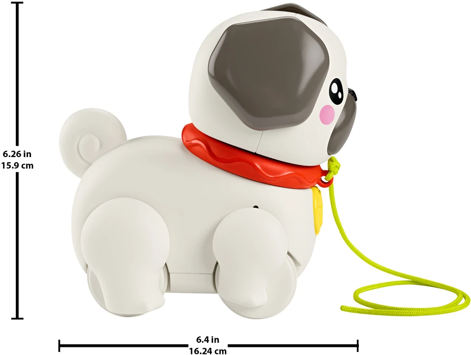 Fisher Price Mattel FP šuniukas Mopsas