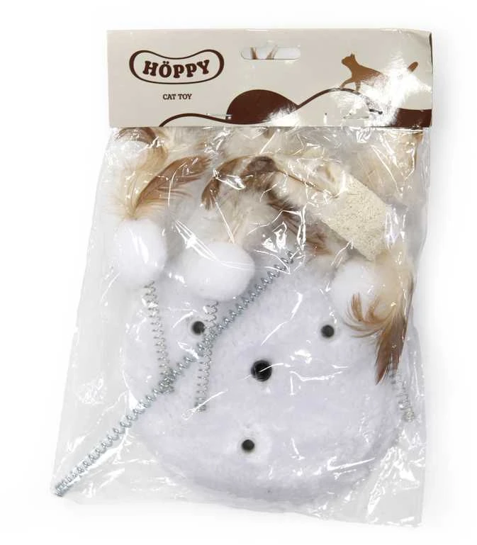 Žaislas su plunksnomis katėms „Hoppy“