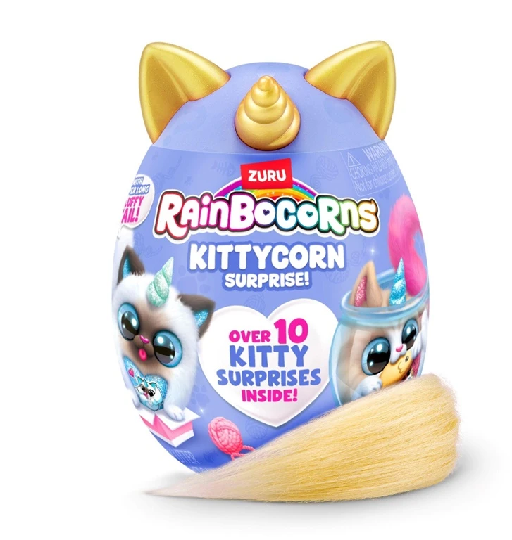 RAINBOCORNS pliušinis žaislas su aksesuarais Kittycorn Surprise, 3 serija, asort., 92104