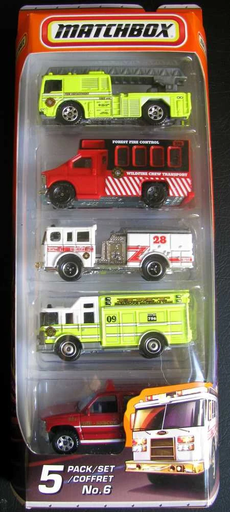 Mattel Penkių Matchbox automodelių rinkinys