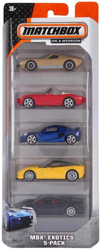 Mattel Penkių Matchbox automodelių rinkinys