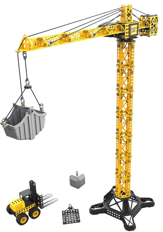 CAT RC statybinio krano rinkinys Workforce Jumbo Tower Crane Set, 82438