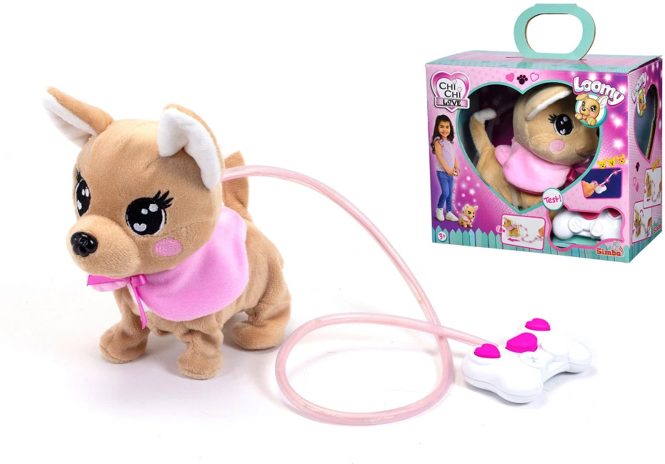 Rotaļu dzīvnieks Simba Chi Chi Love Loomy 105893542, brūna krās./rozā krās.