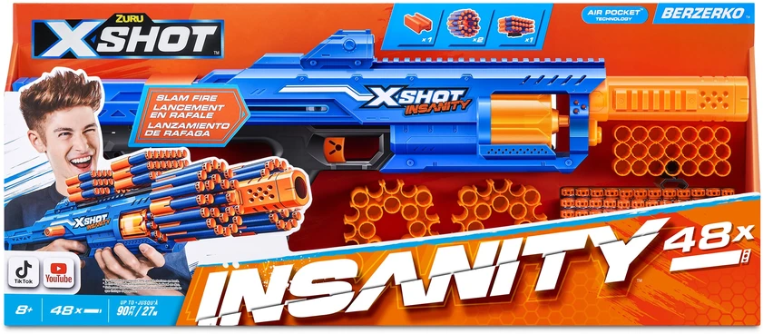 XShot X-SHOT žaislinis šautuvas Berzerko Insanity, 1 serija, 36610