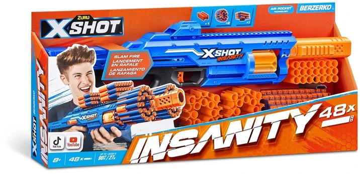 XShot X-SHOT žaislinis šautuvas Berzerko Insanity, 1 serija, 36610