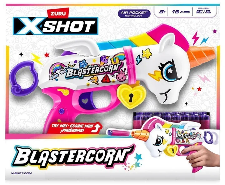 Rotaļu ierocis ar lodēm XSHOT Blastercorn 36729 Balta