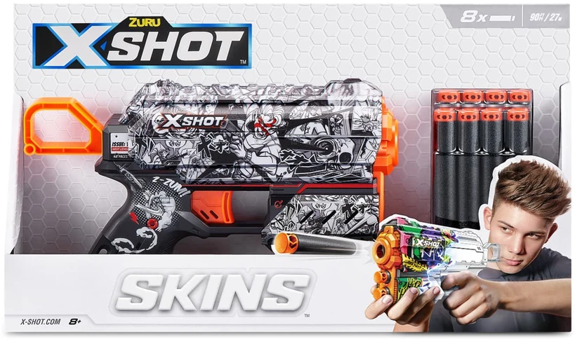 XSHOT žaislinis šautuvas Skins Flux, asort., 36516