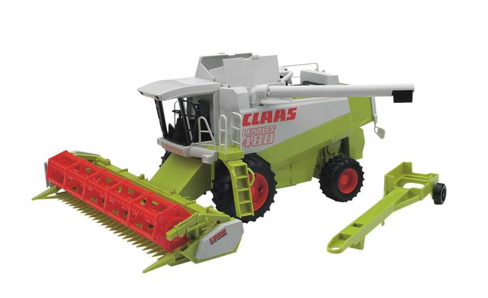 Rotaļu kombains Bruder 02120, 1:16, balta krās./zaļa krās.