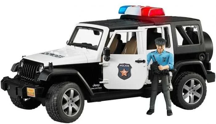 Žaislinė policijos mašina Bruder 2526, 1:16, juoda sp.
