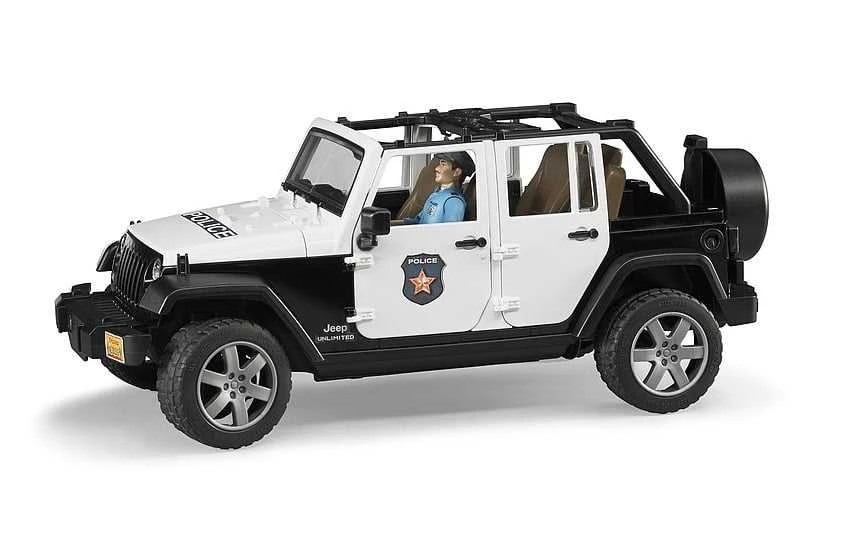 Žaislinė policijos mašina Bruder 2526, 1:16, juoda sp.