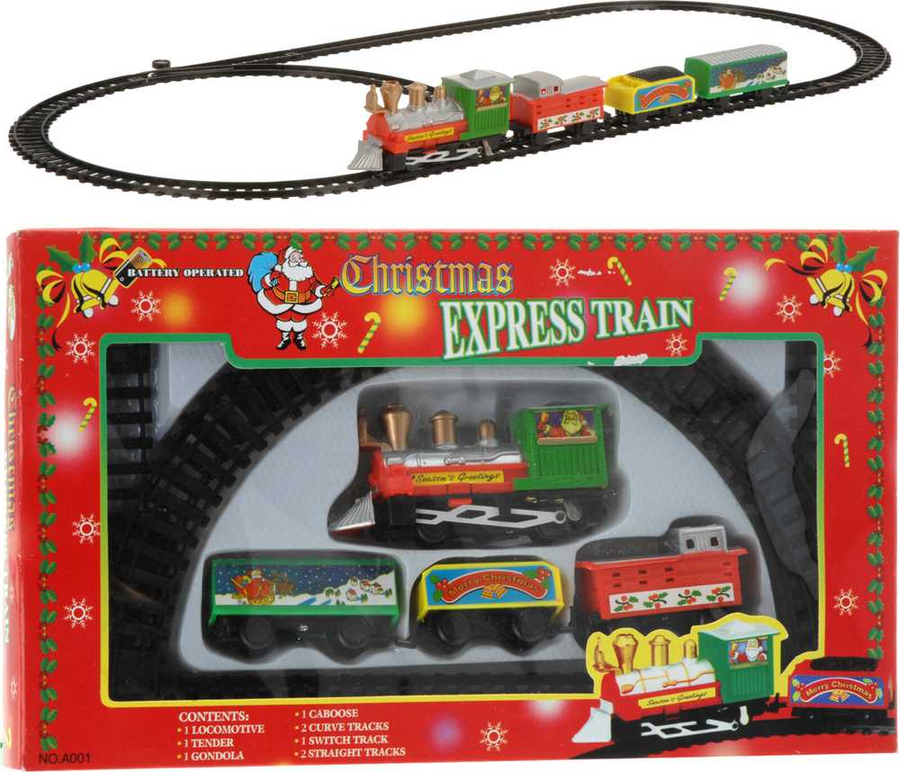 Žaislinis traukinys su bėgiais Christmas Express S27600010, įvairiaspalvis
