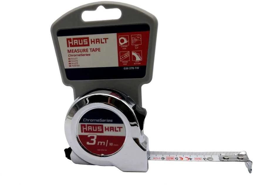 Haushalt Ruletė 3 m, 16 mm, GW-378-1W