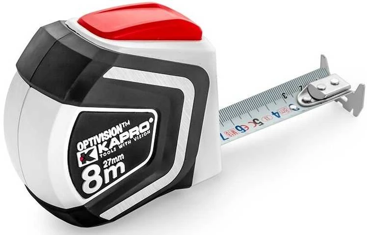 Gumuota ruletė Kapro OptiVision 8m, magnetas