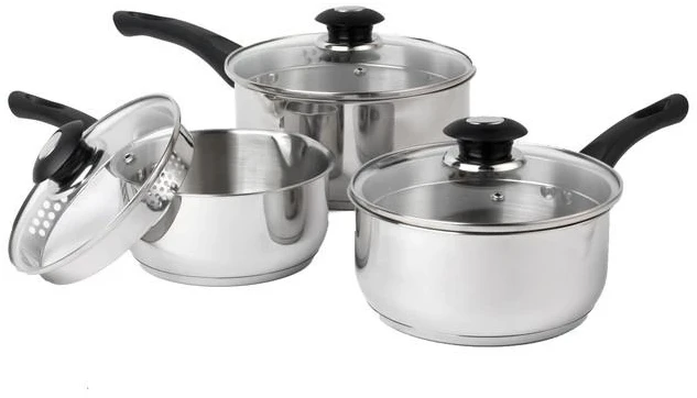 Russell Hobbs RH00542EU7 lengvai filtruojamų keptuvių rinkinys, 3 vnt.