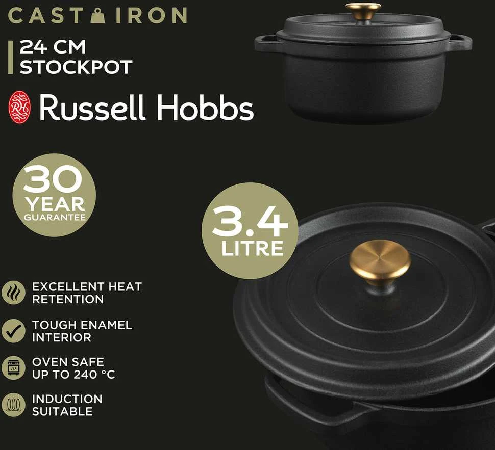 Russell Hobbs RH02524BEU7 ketaus puodas 24 cm juodas
